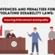 Offences and Penalties for Violating Disability Laws